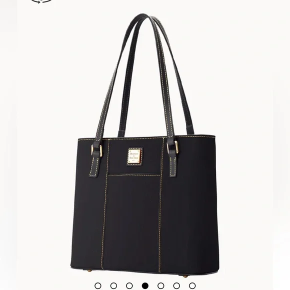 Brand new!! Dooney & Bourke small Lexington tote in black in bag w/ dust bag - Picture 2 of 11